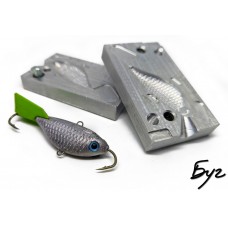 Форма для лиття балансира Джигін Шед Рап (Rapala Jigging Shad Rap) (Алюміній)